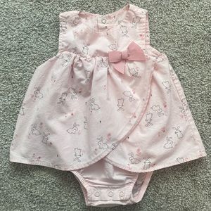 Baby Girl Pink Bunny Spring Dress 6 Months